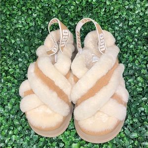 UGG Disco Sheepskin Platform Sandal